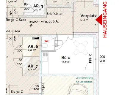 1-Zimmer-Gewerbeimmobilie mieten in Grieskirchen – 15 m², € 260 – Bild 4 von 4