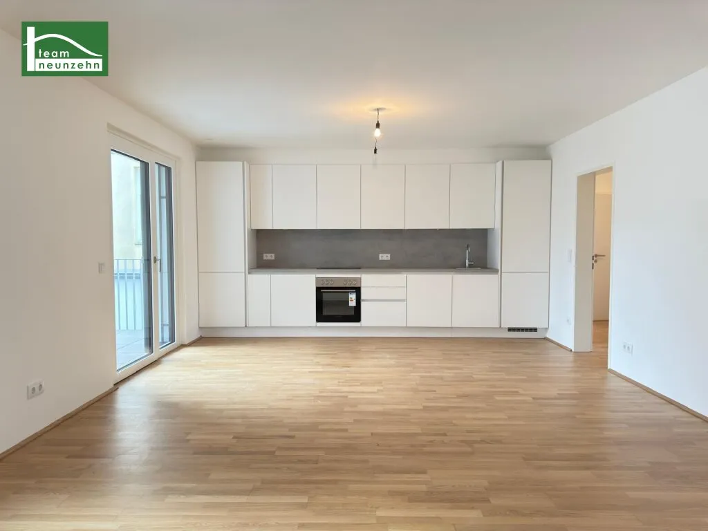 Hochwertige Erstbezugs-Anlegerwohnung mit großem Hof-Balkon und Küche nahe Schönbrunn! - Ansicht 2
