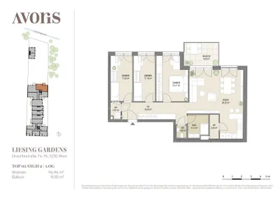 4-Zimmer-Wohnung kaufen in Wien – 94,94 m², € 619.000 – Bild 21 von 26