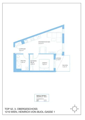 2-Zimmer-Wohnung mieten in Wien – 44,64 m², € 829 – Bild 8 von 10
