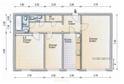 Wohnung mieten in Wien – 84 m², € 1.345 – Bild 11 von 12