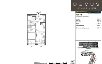 2-Zimmer-Wohnung mieten in Sankt Pölten – 37 m², € 650 – Bild 9 von 9