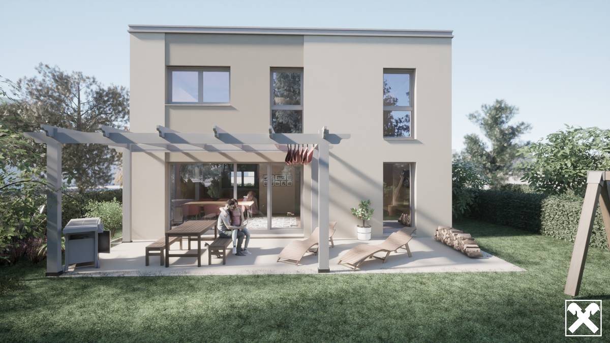 Modernes Einfamilienhaus mit Garten - Ansicht 2