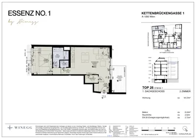 2-Zimmer-Wohnung kaufen in Wien – 54,23 m², € 695.000 – Bild 22 von 22