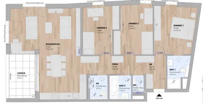 4-Zimmer-Wohnung kaufen in Sankt Pölten Land – 105,42 m², € 698.900 – Bild 3 von 15