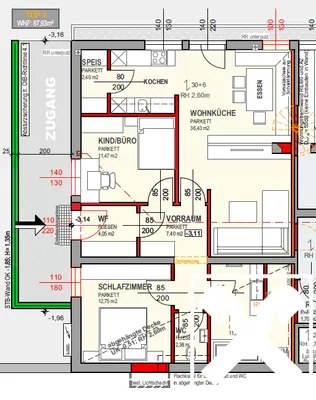 3-Zimmer-Wohnung mieten in Rohrbach – 87,92 m², € 923 – Bild 16 von 16