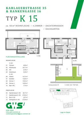 4-Zimmer-Wohnung kaufen in Graz – 102,89 m², € 584.064 – Bild 12 von 12