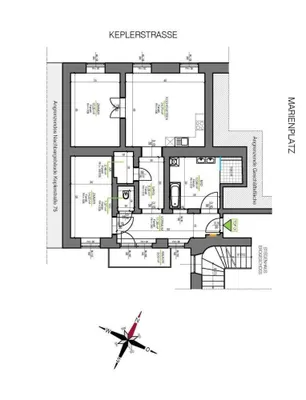 3-Zimmer-Wohnung mieten in Graz – 87,68 m², € 1.000 – Bild 2 von 6