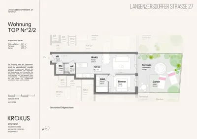 2-Zimmer-Wohnung kaufen in Wien – 53,1 m², € 363.900 – Bild 2 von 2