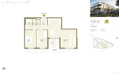 3-Zimmer-Wohnung mieten in Wien – 88,24 m², € 2.590 – Bild 6 von 42