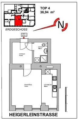 1-Zimmer-Wohnung kaufen in Wien – 37 m², € 109.000 – Bild 10 von 11