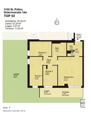 4-Zimmer-Wohnung mieten in Sankt Pölten – 84,38 m², € 1.160 – Bild 17 von 18