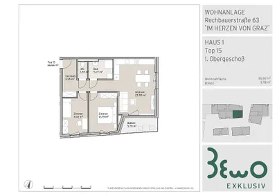 3-Zimmer-Wohnung kaufen in Graz – 66,66 m², € 448.000 – Bild 15 von 15