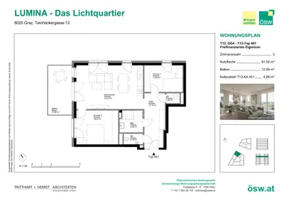 3-Zimmer-Wohnung kaufen in Graz – 81,92 m², € 385.000 – Bild 11 von 11