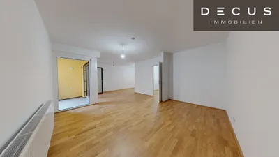 NÄHE THERESA-TAUSCHER-PARK / RICHTUNG SÜDEN / 1-ZIMMER / LOGGIA / 1.STOCK