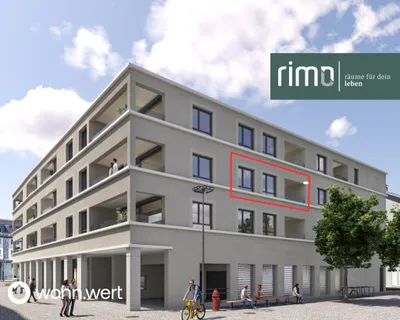 2-Zimmer-Wohnung mieten in Feldkirch – 51,2 m², € 1.143