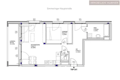 2-Zimmer-Wohnung mieten in Wien – 60 m², € 1.258 – Bild 6 von 9