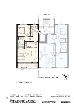 Wohnung mieten in Wien – 63,03 m², € 1.148 – Bild 2 von 2