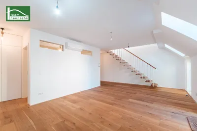 Maisonette mit Flair: Hochwertige Wohnung mit großzügiger Freiflächen! Einbauküche und Klimaanlage inklusive!