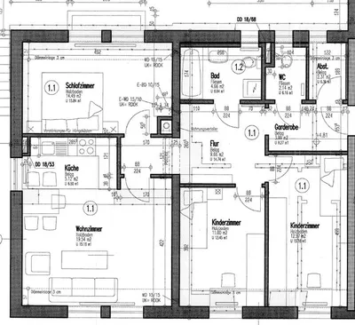 4-Zimmer-Wohnung mieten in Leoben – 85,88 m², € 852 – Bild 3 von 3