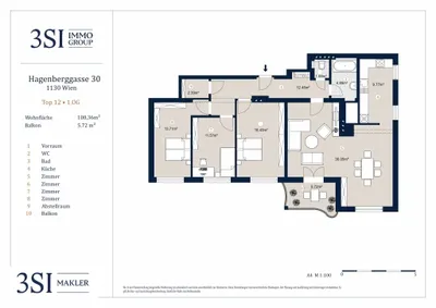 4-Zimmer-Wohnung kaufen in Wien – 108,36 m², € 799.000 – Bild 13 von 13