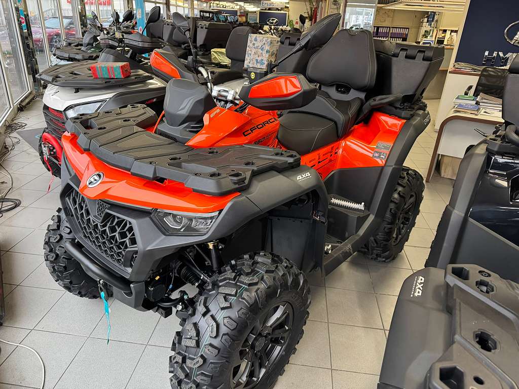 CF-Moto CForce 850 TOURING ABS in lava orange - mit GRATIS versperrbarer Gepäckbox hinten! NEUES MODELL - T3b - 105km/h! - AUF LAGER UND SOFORT ZU HABEN! Quad