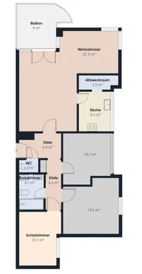 4-Zimmer-Wohnung kaufen in Klagenfurt – 92 m², € 349.000 – Bild 16 von 16