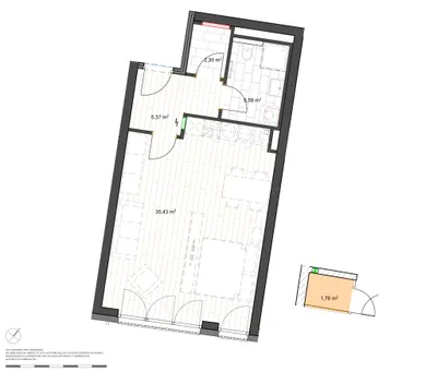 1-Zimmer-Wohnung kaufen in Sankt Veit an der Glan – 48,68 m², € 220.000 – Bild 8 von 8