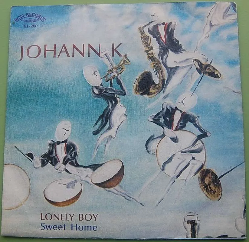 Austro Pop Single 7" Johann K. (Hans Krankl) - Lonely Boy / Sweet Home - Sehr seltene Kult Hit Single aus dem Jahr 1985