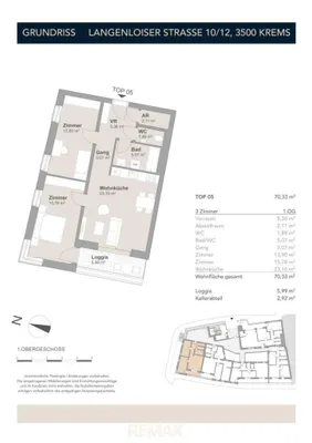 3-Zimmer-Wohnung kaufen in Krems an der Donau – 70,33 m², € 350.000 – Bild 11 von 12