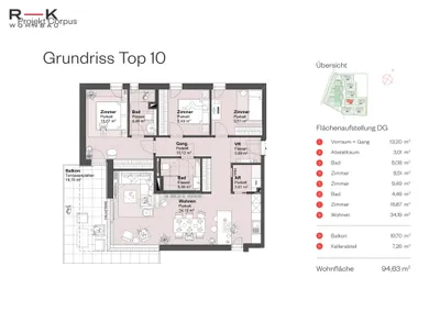 4-Zimmer-Wohnung kaufen in Salzburg-Umgebung – 94,63 m², € 720.000 – Bild 8 von 8