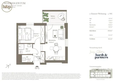 2-Zimmer-Wohnung kaufen in Wien – 37,7 m², € 237.500 – Bild 8 von 8