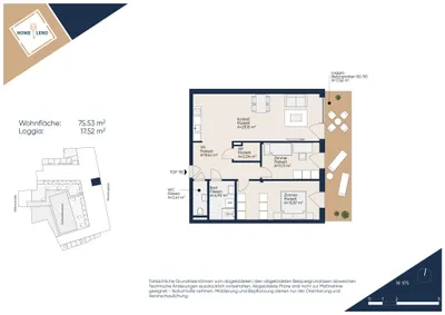 3-Zimmer-Wohnung mieten in Graz – 75,53 m², € 1.199 – Bild 13 von 13