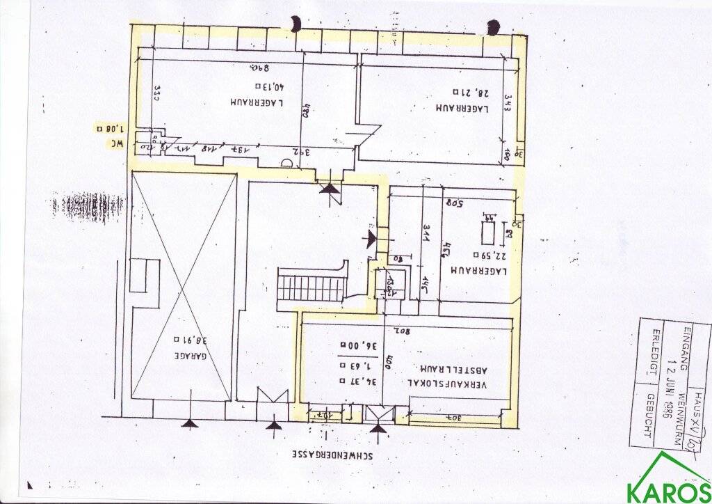 Top Lagerfläche 128m² im 15. Bezirk, Wien - EG, Miete EUR896,80 monatlich! - Ansicht 3