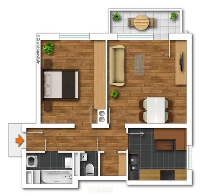 2-Zimmer-Wohnung kaufen in Linz – 56,94 m², € 275.000 – Bild 4 von 5