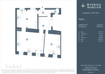 3-Zimmer-Gewerbeimmobilie kaufen in Wien – 120 m², € 590.000 – Bild 15 von 15