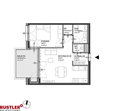 2-Zimmer-Wohnung kaufen in Wien – 47,87 m², € 342.000 – Bild 10 von 10
