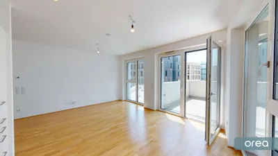 orea | Moderne 3-Zimmer Wohnung mit Balkon und und herrlichem Ausblick in der Seestadt | Smart besichtigen · Online anmieten – Bild 2