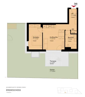 2-Zimmer-Wohnung mieten in Wien – 46,99 m², € 1.009 – Bild 6 von 6