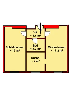 2-Zimmer-Wohnung kaufen in Wien – 50 m², € 195.000 – Bild 7 von 7