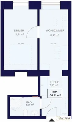 2-Zimmer-Wohnung kaufen in Wien – 36,21 m², € 210.000 – Bild 12 von 12