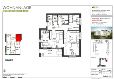 4-Zimmer-Wohnung mieten in Klagenfurt – 77,42 m², € 1.109 – Bild 15 von 15