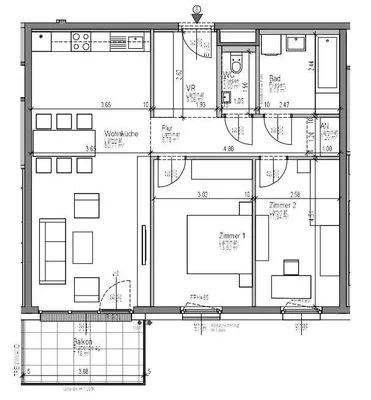 3-Zimmer-Wohnung mieten in Eisenstadt - Umgebung – 76 m², € 862 – Bild 8 von 8