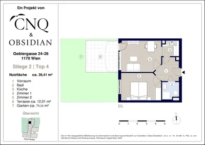 2-Zimmer-Wohnung kaufen in Wien – 39,41 m², € 239.000 – Bild 2 von 39