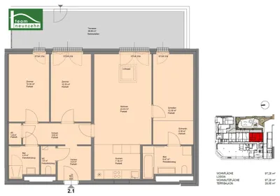 4-Zimmer-Wohnung mieten in Sankt Pölten – 97,28 m², € 1.499 – Bild 28 von 28