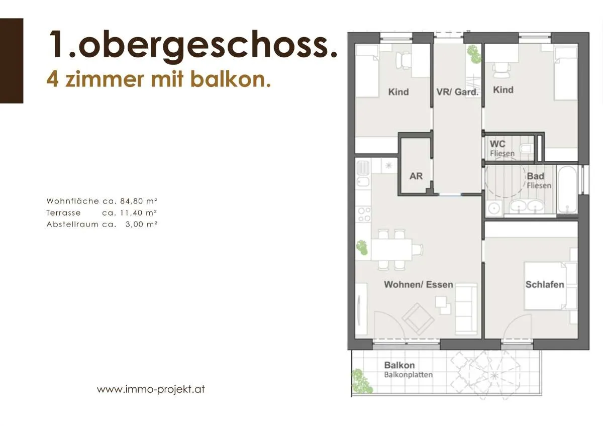 Wohnung – Straßwalchen, Stauden, Thalham - Ansicht 2