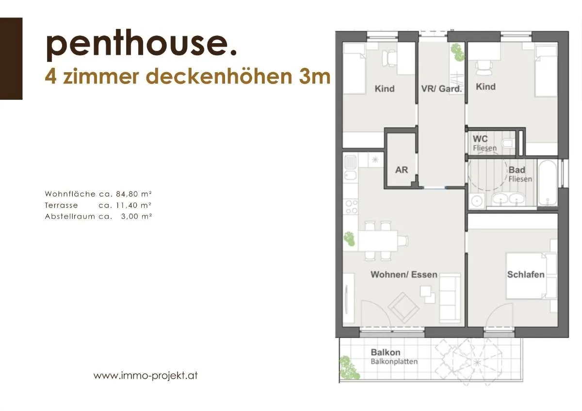 Wohnung – Straßwalchen, Stauden, Thalham - Ansicht 3