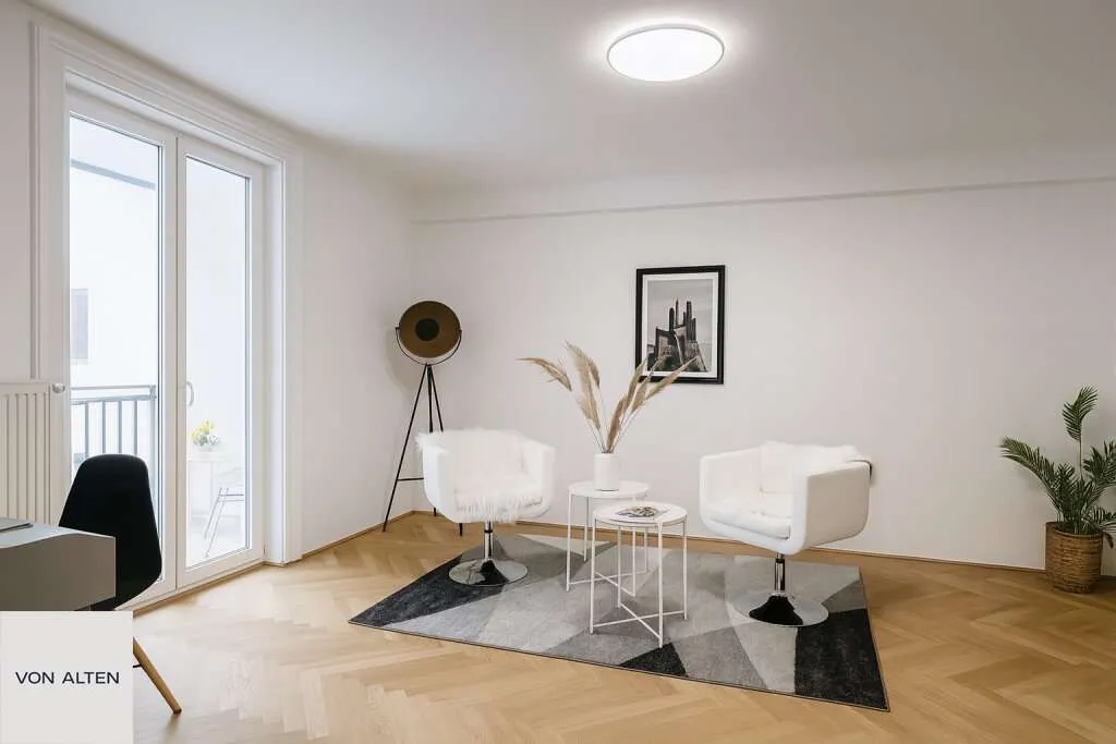 Freier MZ: Ruhige 3-Zimmer-Wohnung mit Loggia nahe Mariahilfer Straße ***befristet vermietet*** - Ansicht 3