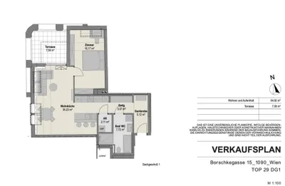 2-Zimmer-Wohnung kaufen in Wien – 63,35 m², € 599.000 – Bild 12 von 13