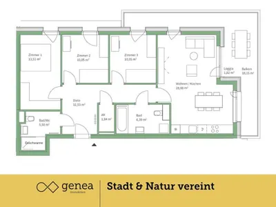 4-Zimmer-Wohnung kaufen in Graz – 87,81 m², € 425.000 – Bild 2 von 23